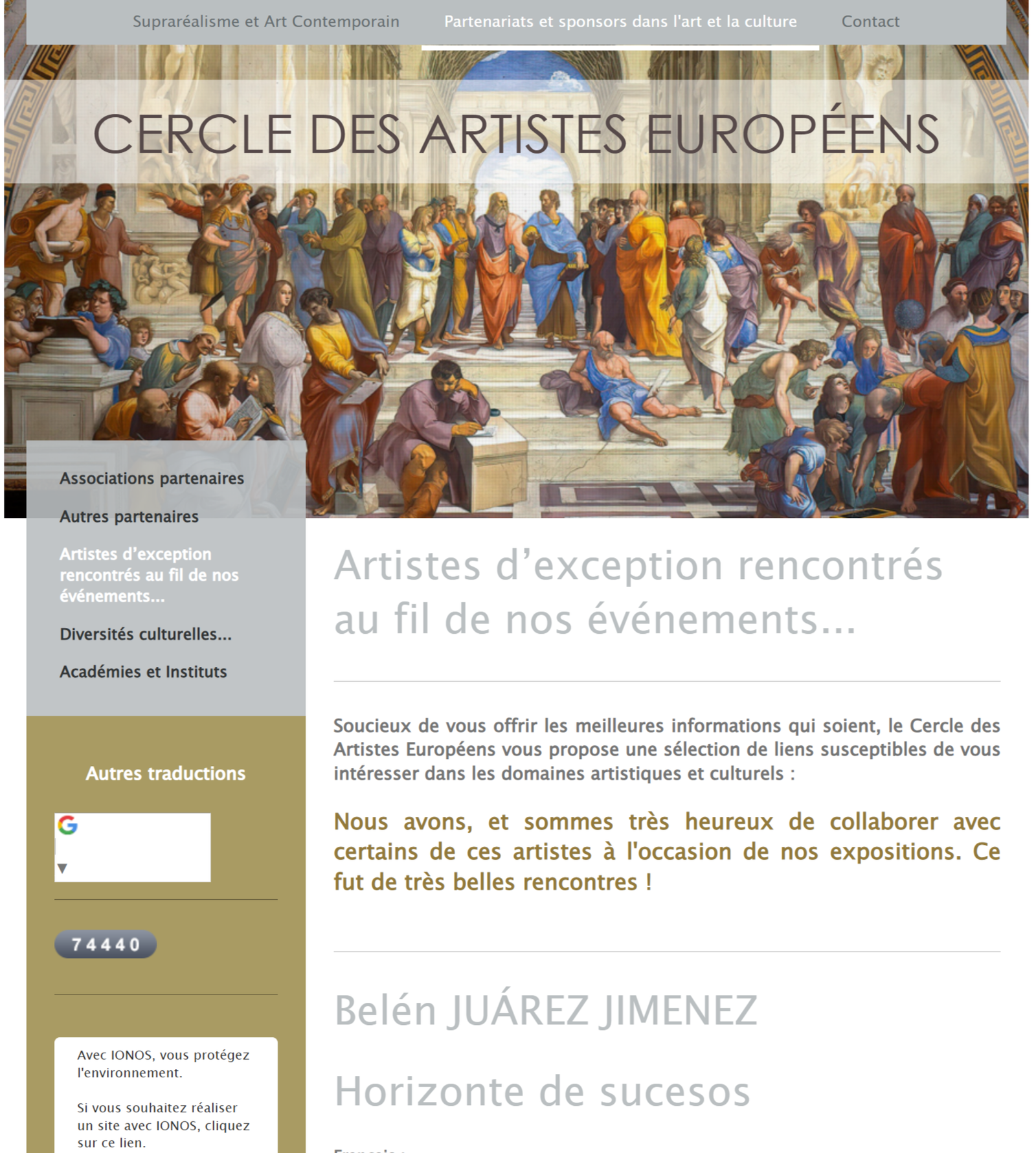 Portada de Cercle des Artistes Européens